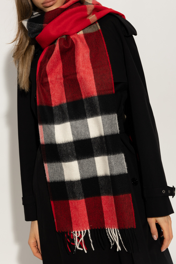 Burberry sheer mega check scarf outlet stone